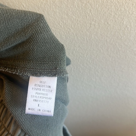 Lelis Collection Cargo Pants Pull On Charcoal Wide Leg Womens Size Large - Picture 10 of 12